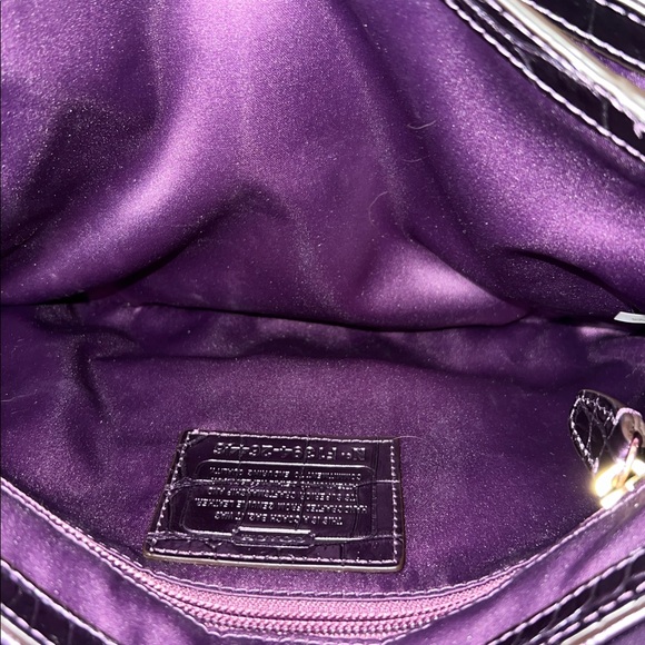 Coach Legacy Metallic Croc Clutch-EUC - Picture 16 of 16